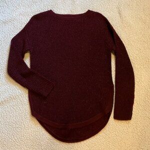 beachlunchlounge dark plum sweater size S/P